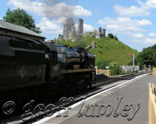 Corfe Castle from Swanage Railway