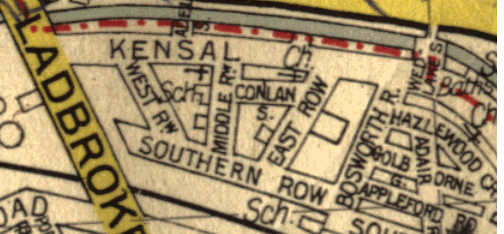 Map of Kensal New Town