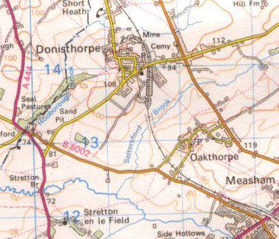 Map of Oakthorpe